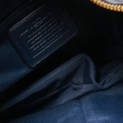 Pre Owned حقيبة هوبو كوتش ميدنايت جلد أزرق داكن