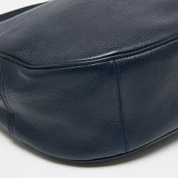 Pre Owned حقيبة هوبو كوتش ميدنايت جلد أزرق داكن