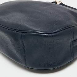 Pre Owned حقيبة هوبو كوتش ميدنايت جلد أزرق داكن