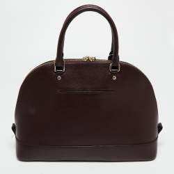 Pre Owned Coach Burgundy Leather Sierra Satchel