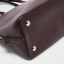 Pre Owned Coach Burgundy Leather Sierra Satchel