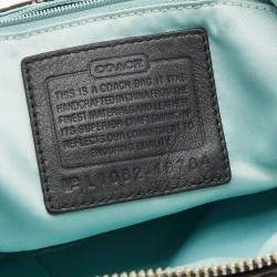 Pre Owned Coach Back Canvas and Leather Kristin Hobo 