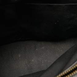 Coach Black/Beige Leather Snake Embossed And Leather Minetta Cross Body Bag