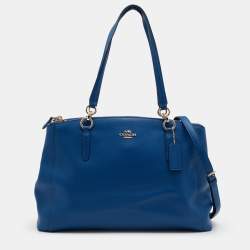 Coach Blue Leather Double Zip Camera Crossbody Bag Coach | The Luxury Closet