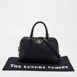 Coach Black Pebbled Leather Small Nolita Satchel