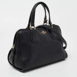 Coach Black Pebbled Leather Small Nolita Satchel
