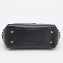 Pre Owned Coach Black Leather 20 Grace Satchel