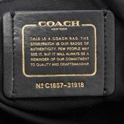 Pre Owned Coach Black Leather 20 Grace Satchel