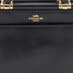 Pre Owned Coach Black Leather 20 Grace Satchel