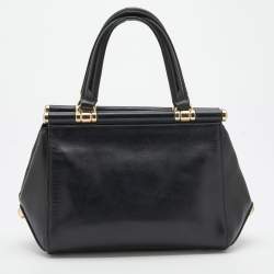 Pre Owned Coach Black Leather 20 Grace Satchel