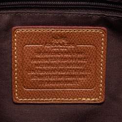 Coach Brown Signature Coated Canvas and Leather File Messenger Bag