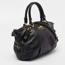 Pre Owned Coach Black Leather Madison Satchel