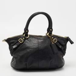Pre Owned Coach Black Leather Madison Satchel