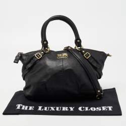 Pre Owned Coach Black Leather Madison Satchel