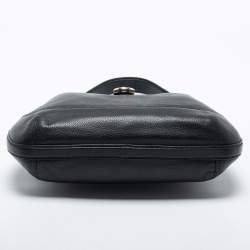 Pre Owned Coach Black Leather Amber Hobo