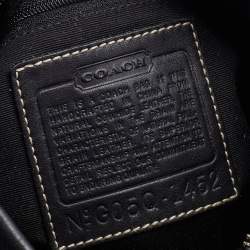 Pre Owned Coach Black Leather Shoulder Bag