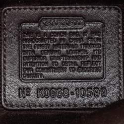 Pre Owned Coach Beige/Brown Signature Canvas and Leather Soho Hobo