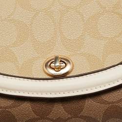 Coach Multicolor Signature Canvas and Leather Micro Top Handle Bag