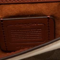 Coach Multicolor Signature Canvas and Leather Micro Top Handle Bag