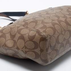 مملوكة مسبقًا Coach Beige Monogram Canvas Small Kelsey Satchel