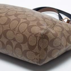 مملوكة مسبقًا Coach Beige Monogram Canvas Small Kelsey Satchel