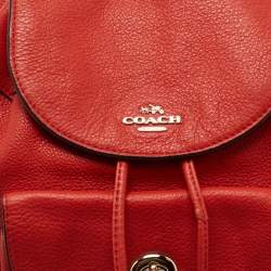 Coach Red Leather Mini Billie Backpack
