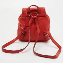 Coach Red Leather Mini Billie Backpack