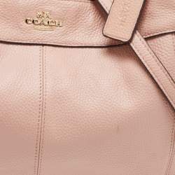 Coach Pink Pebbled Leather Lexy Tote