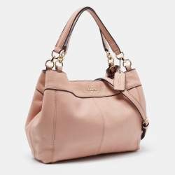 Coach Pink Pebbled Leather Lexy Tote