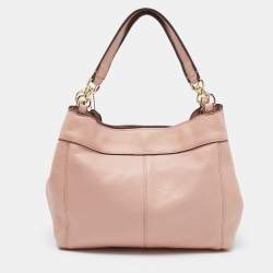 Coach Pink Pebbled Leather Lexy Tote