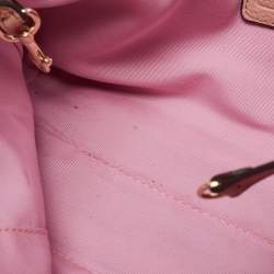 Coach Pink Pebbled Leather Lexy Tote