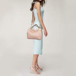 Coach Pink Pebbled Leather Lexy Tote