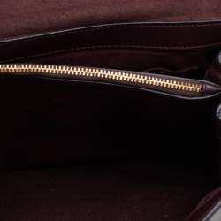 Coach Brown/Black Signature Canvas and Leather Tilly Top Handle Bag
