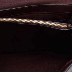 Coach Brown/Black Signature Canvas and Leather Tilly Top Handle Bag