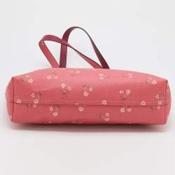 Pre Owned Coach Multicolor Floral Print Coated Canvas Highline Shopper Tote