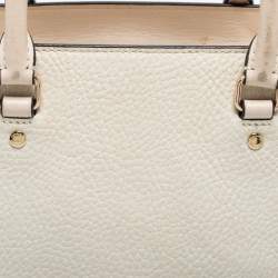 Pre Owned Coach White Leather Swagger Tote