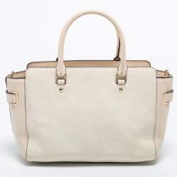 Pre Owned Coach White Leather Swagger Tote