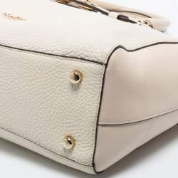 Pre Owned Coach White Leather Swagger Tote