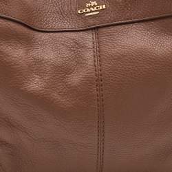 Pre Owned Coach Brown Leather Lexy Tote