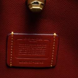 Pre Owned Coach Beige/Brown Signature Coated Canvas and Leather Willow Shoulder Bag