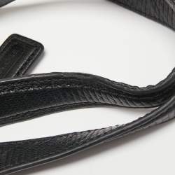 Pre Owned Coach Black Signature Nylon and Leather Madison Maggie Hobo