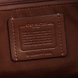 Pre Owned Coach Beige Signature Canvas Prairie Satchel