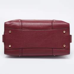 Coach Burgundy Leather Mercer 35 Satchel