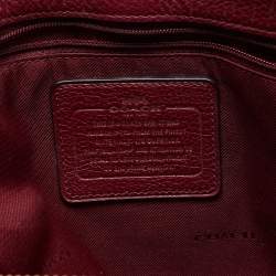 Coach Burgundy Leather Mercer 35 Satchel