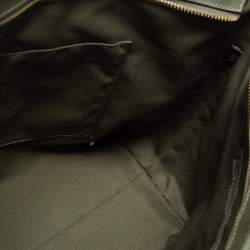 Pre Owned Coach Green Crossgrain Leather City Zip Tote