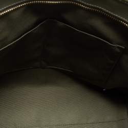 Pre Owned Coach Green Crossgrain Leather City Zip Tote