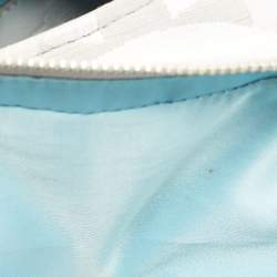 Pre Owned Coach Grey Op Art Canvas and Leather Madison Maggie Shoulder Bag