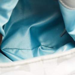 Pre Owned Coach Grey Op Art Canvas and Leather Madison Maggie Shoulder Bag