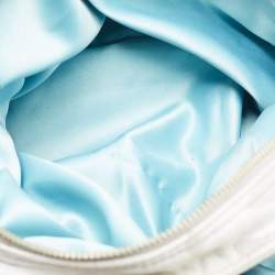 Pre Owned Coach Grey Op Art Canvas and Leather Madison Maggie Shoulder Bag