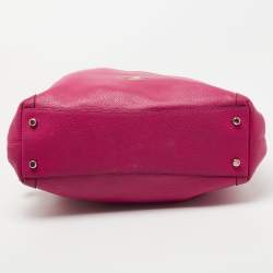 Pre Owned Coach Pink Leather Edie Shoulder Bag